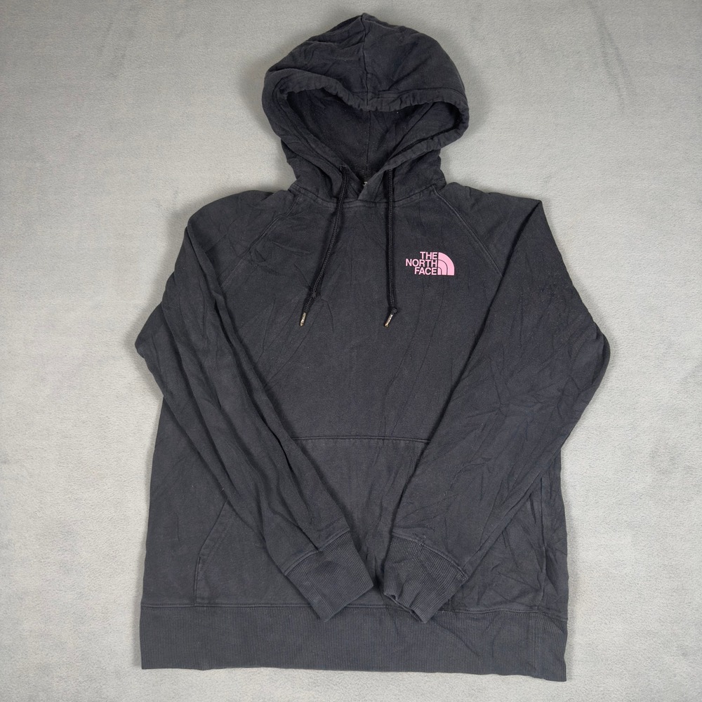 The North Face Womens Black‎ Pink Never Stop Exploring Pullover Hoodie Medium